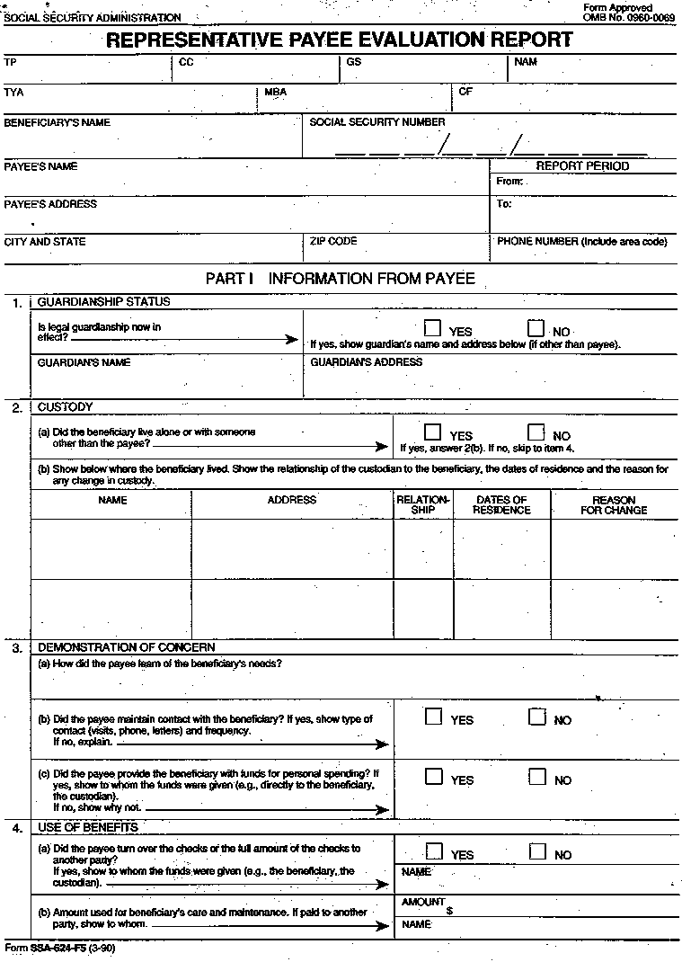 representative payee report file