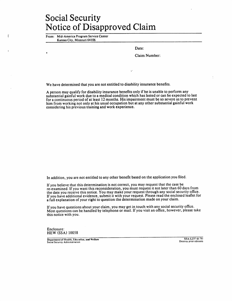 sample witness statement letter for ssa disability