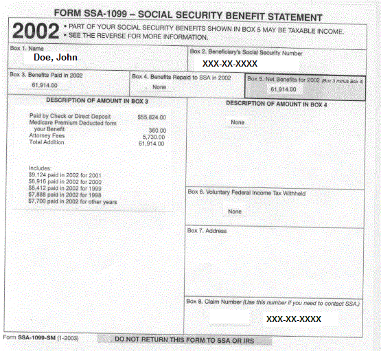 Ssa Poms Gn 05002 300 Examples Of Completed Ssa 1099s 02 02 2017