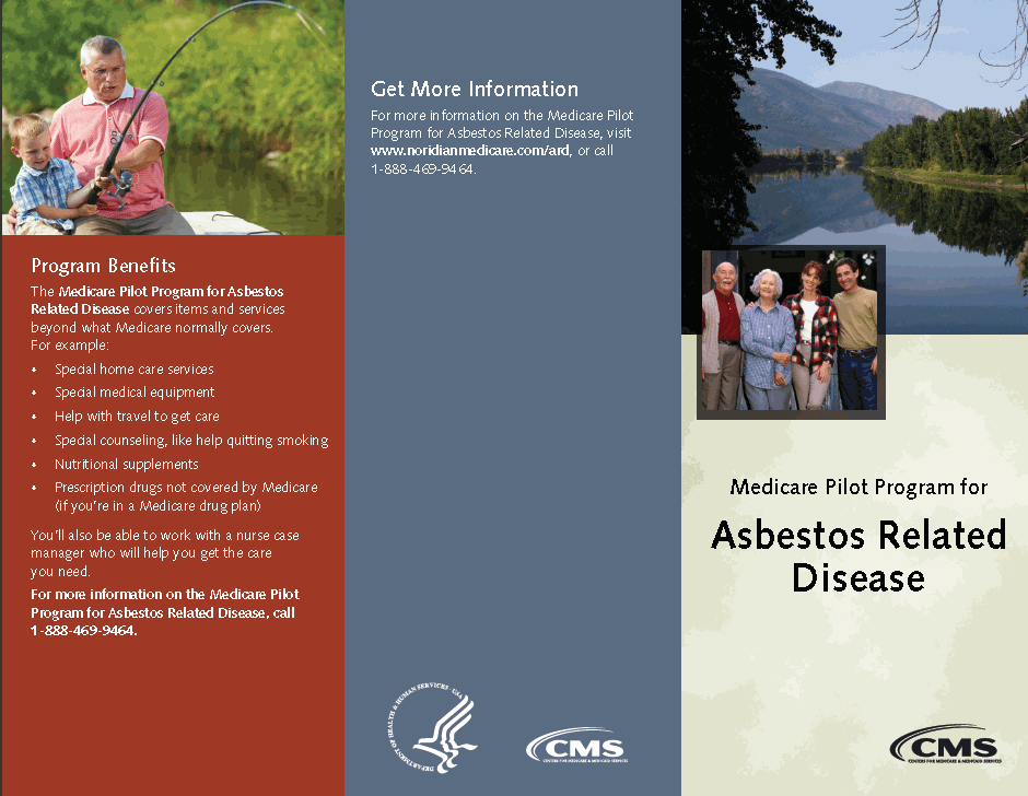 Brochure - Medicare Pilot Program for Asbestos Related Disease (page 1)
