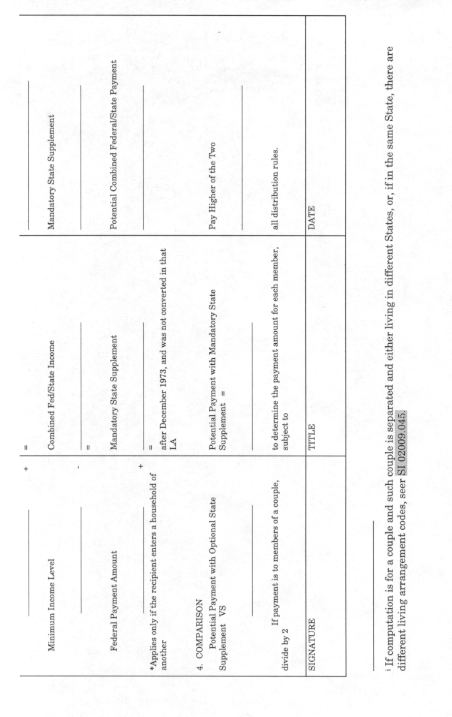 SSA - POMS: SI 02009.070 - SSA-8106/SSA-8106A SSI PAYMENT WORKSHEET ...