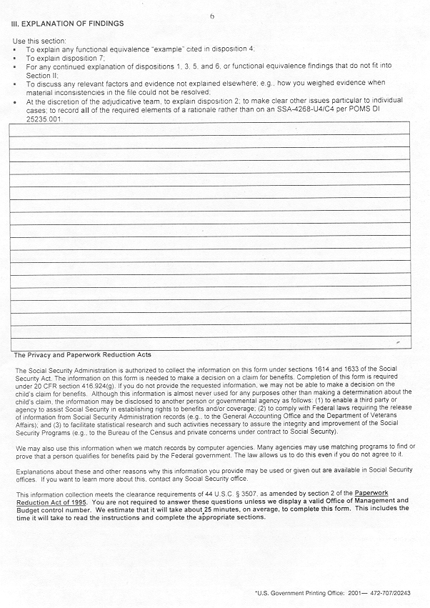 Form SSA-538 Page 6
