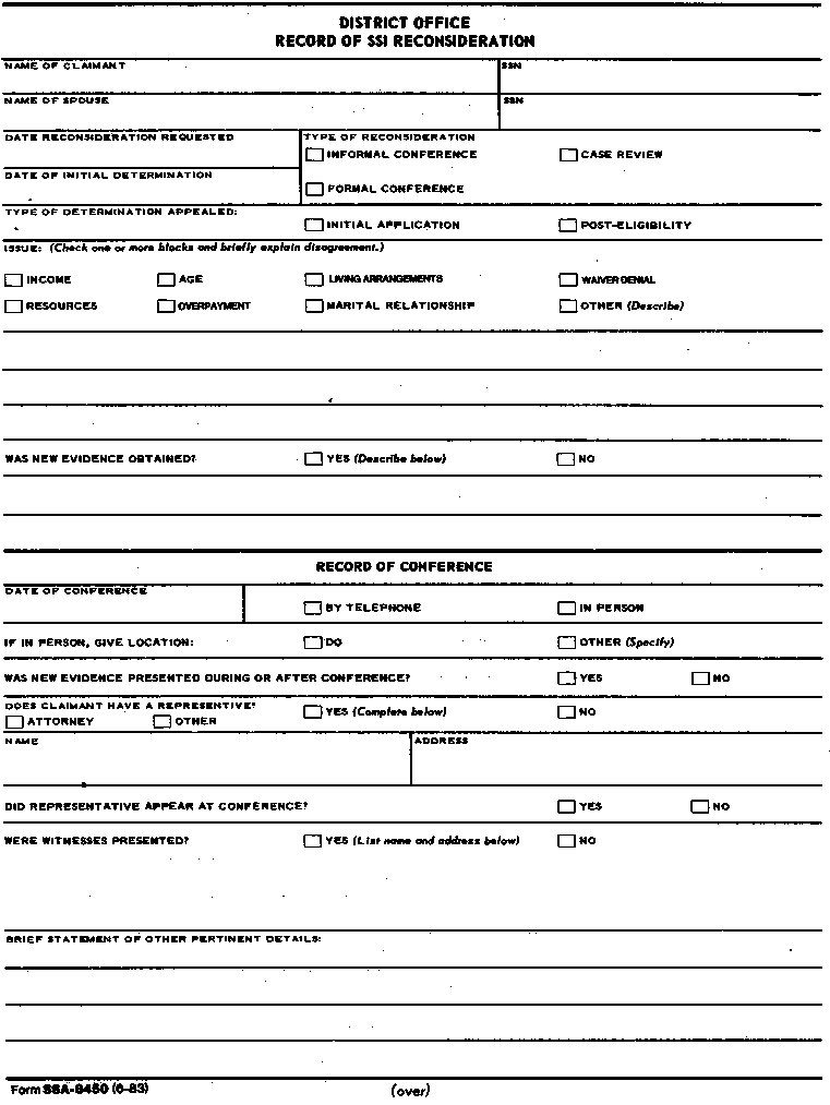 SSA - POMS: SI 04020.060 - Effectuating SSI Reconsidered Determinations ...