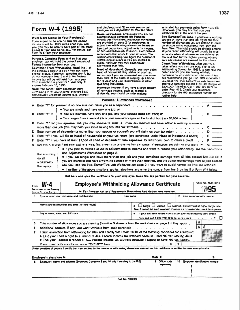 Form Mo W 4 Employee S Withholding Allowance Certific vrogue.co