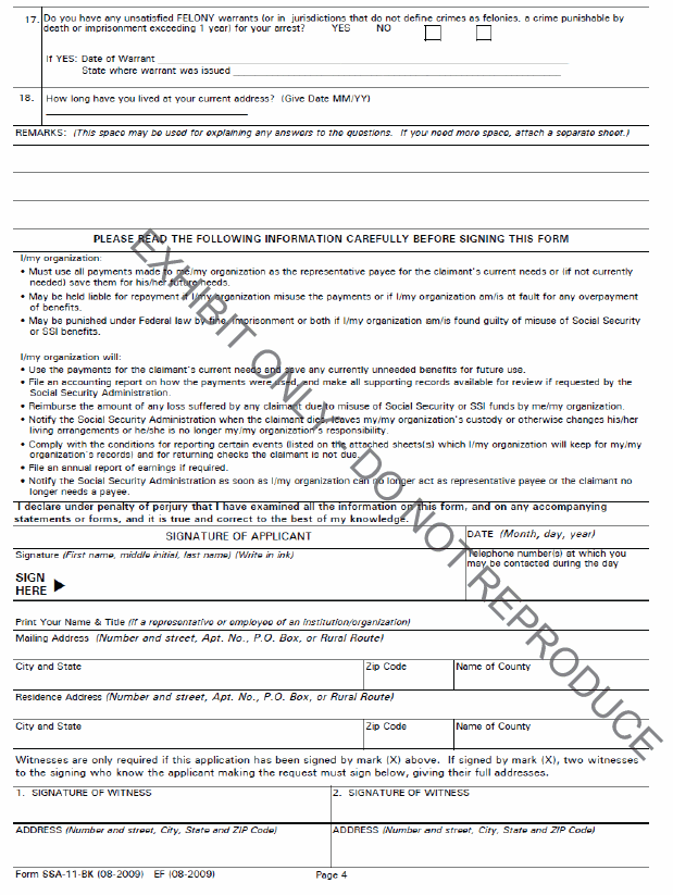 Application Form Application Form Ssa11
